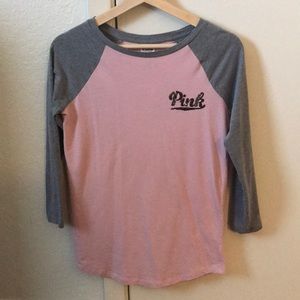 Victoria Secret Pink Baseball Tee